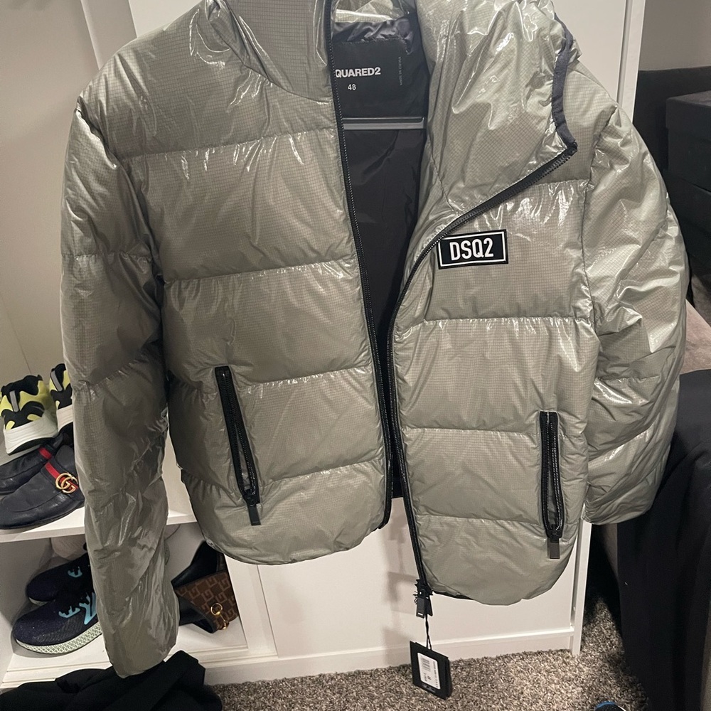 Dsquared2 Green Puffer Jacket